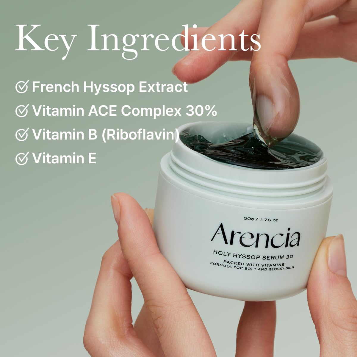 Arencia Holy Hyssop Serum 30 Suero de máscara facial
