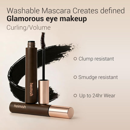 Heimish Dailism Smudge Stop Mascara Curling de larga duración, impermeable