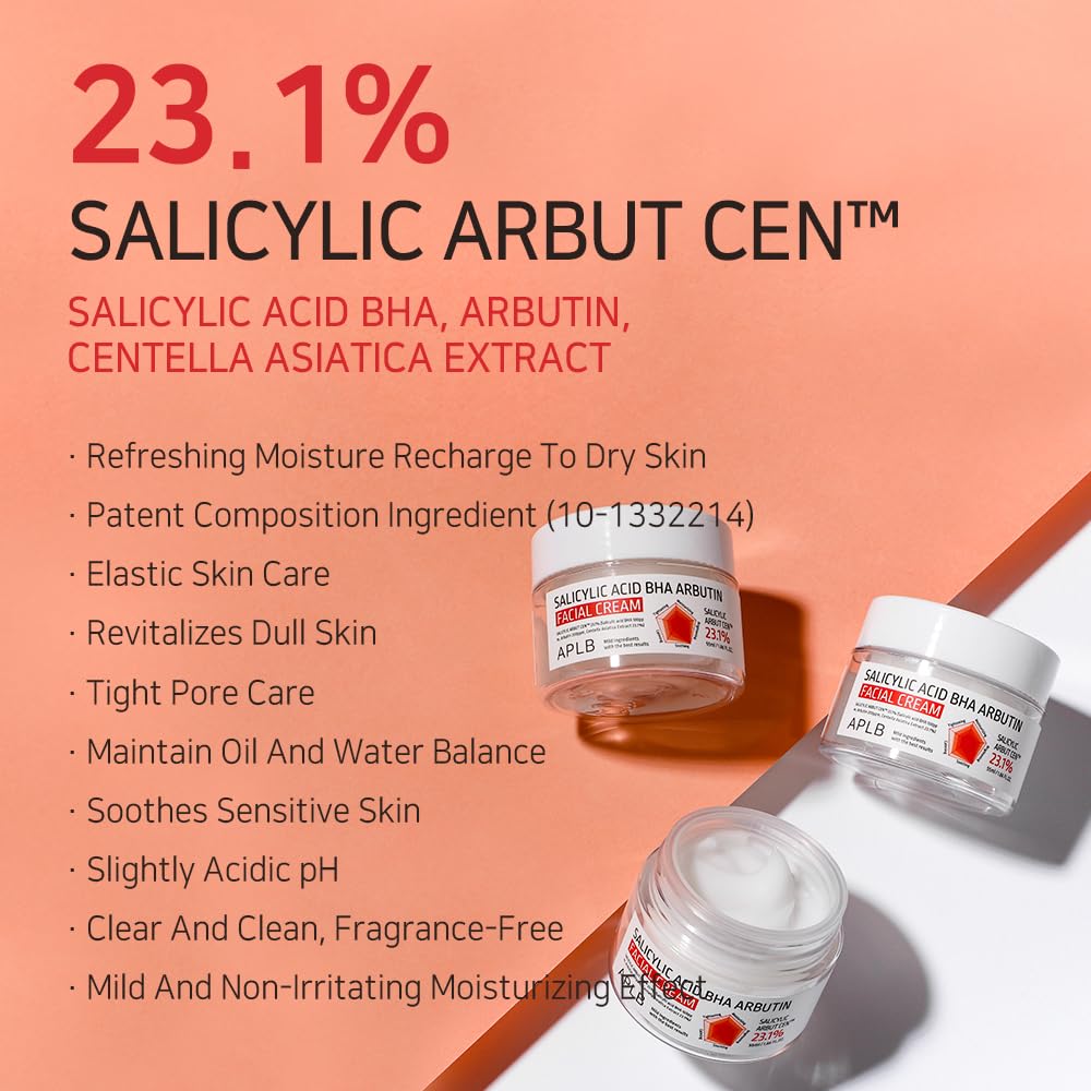 APLB Salicylic Acid BHA Arbutin Facial Cream – SALICYLIC ARBUT CEN™ 23.1% 55 ml