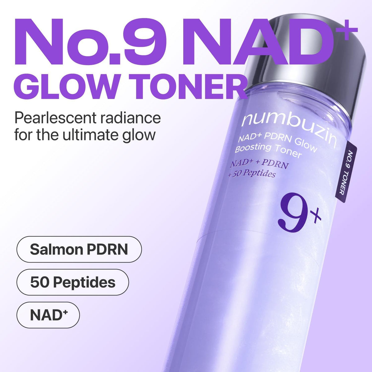 numbuzin - Tónico No.9 NAD+ PDRN Glow Boosting Toner