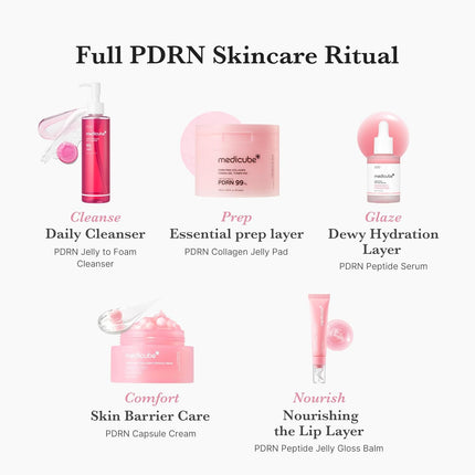 medicube PDRN Peptide Jelly Gloss Balm con péptidos, ácido hialurónico, ceramida y manteca de karité