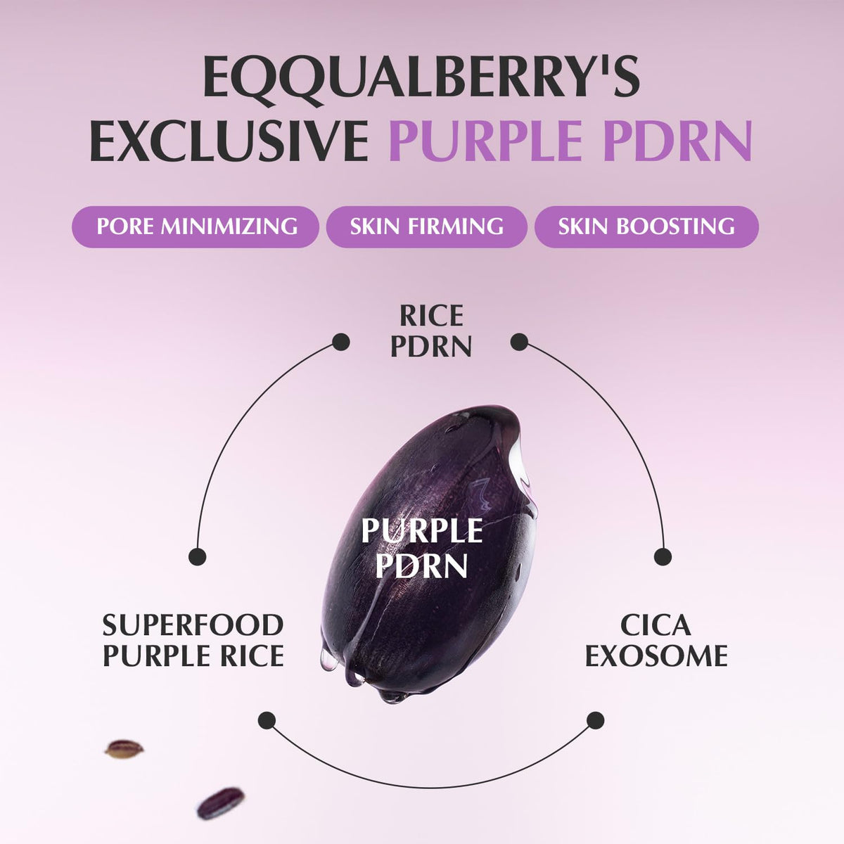 EQQUALBERRY Purple PDRN - Suero minimizador de poros 30ml