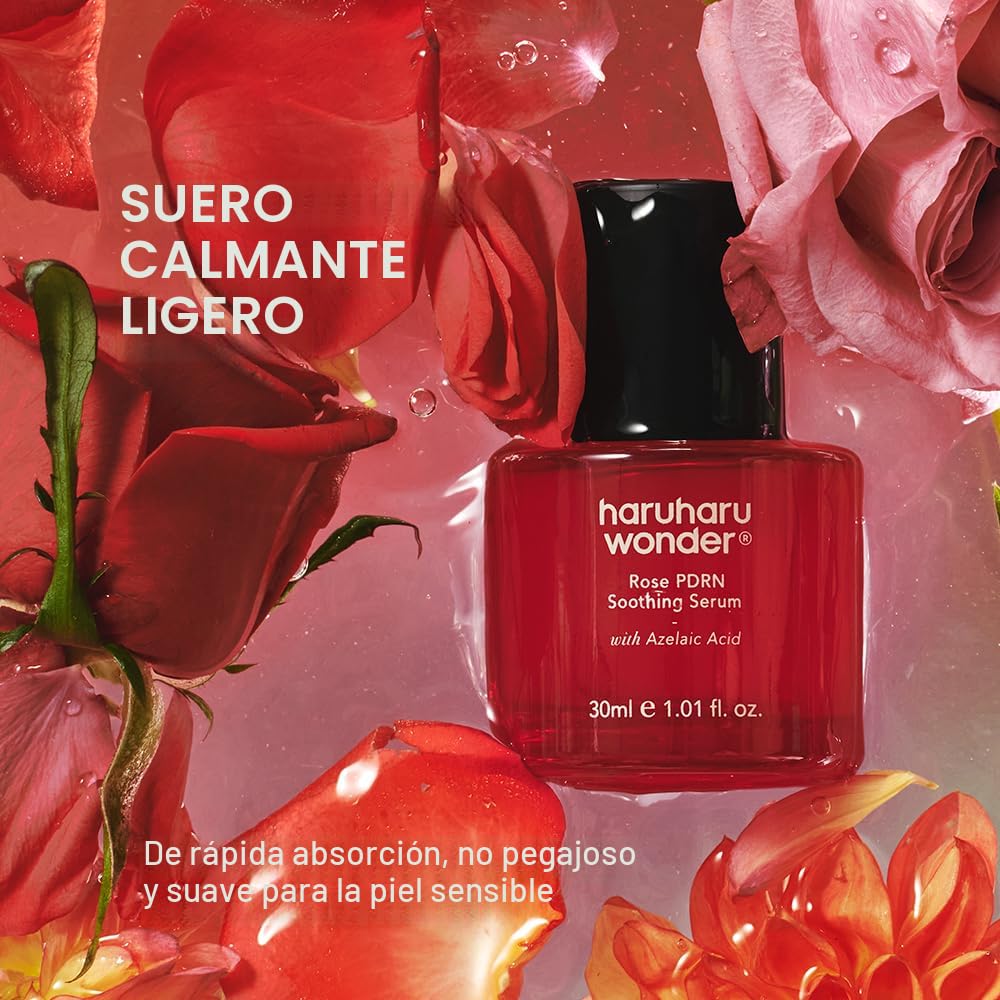HaruHaruharu Wonder Rose PDRN Soothing Serum calmante con acido azelaico 30 ml