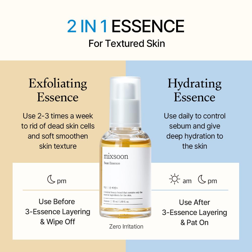 Mixsoon Bean Essence Esencia Exfoliante e Hidratante 50ml