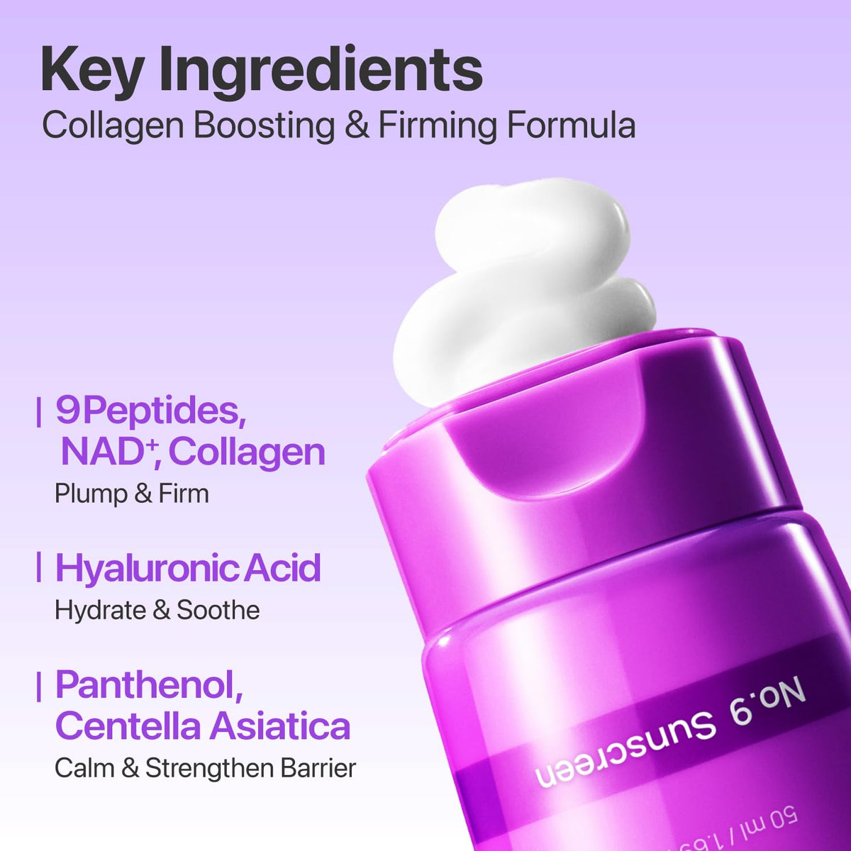 Numbuzin No.9 NAD+ BIO Super Defense Glow Sunscreen 50ml