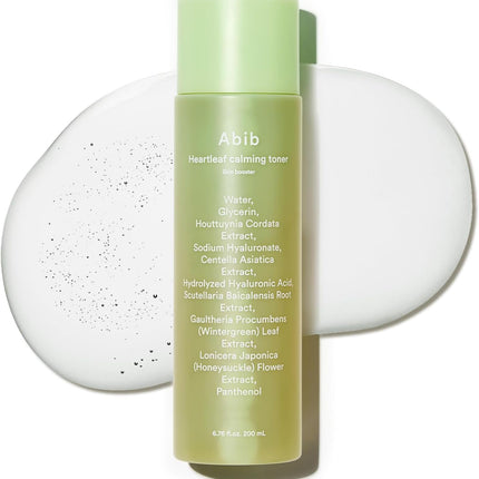 Abib Heartleaf - Tónico calmante para la piel, alivio instantáneo para el acné