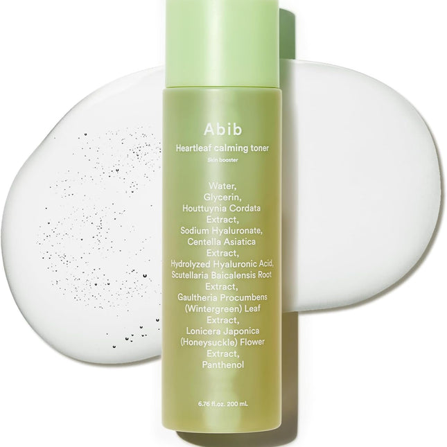 Abib Heartleaf - Tónico calmante para la piel, alivio instantáneo para el acné