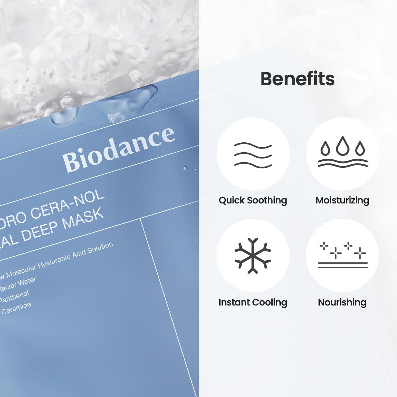 Biodance Hydro Cera-nol Real Deep Mask 1Box -Pack 4 unidades