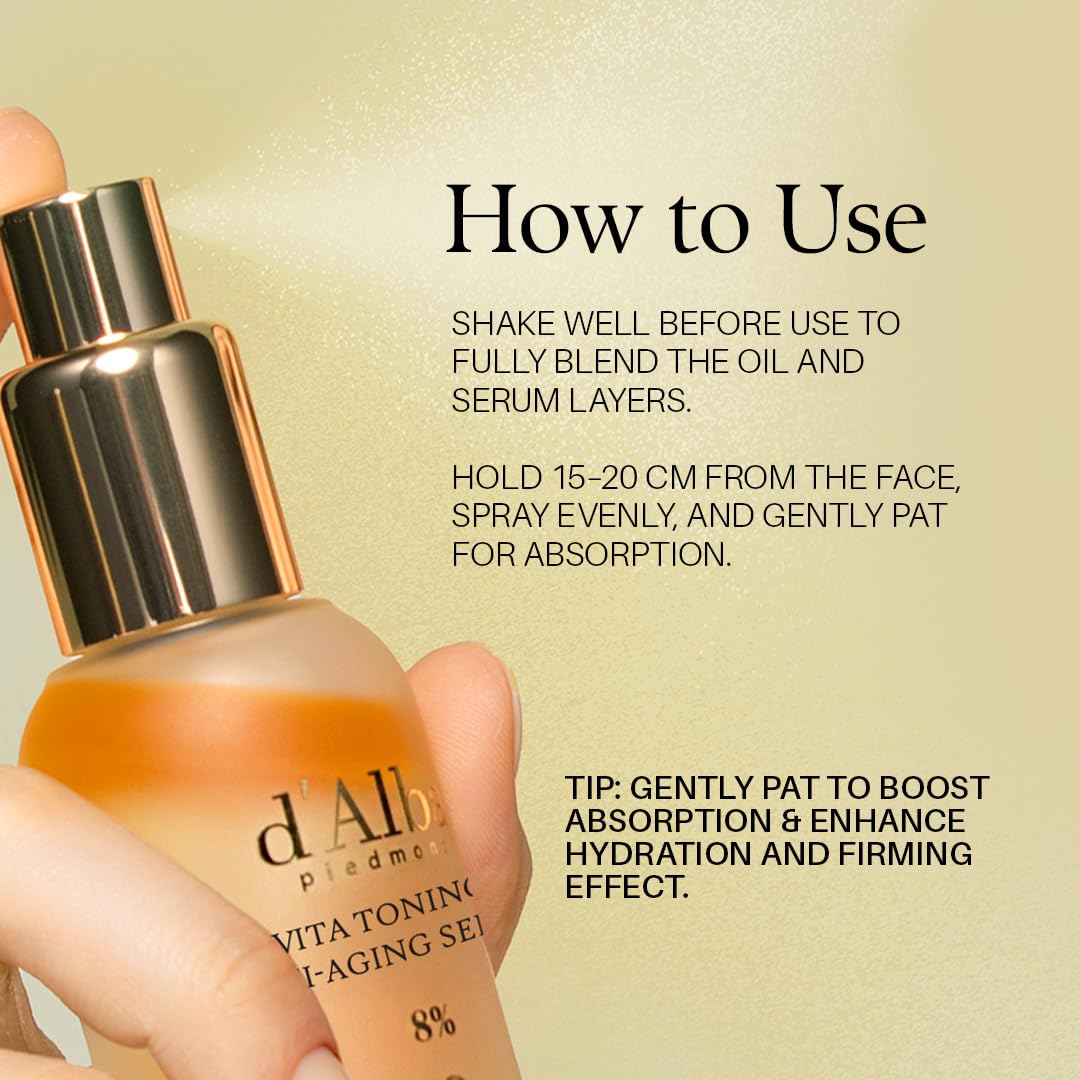 d’Alba Vita Toning Anti-Aging Spray Serum 8% 70ml