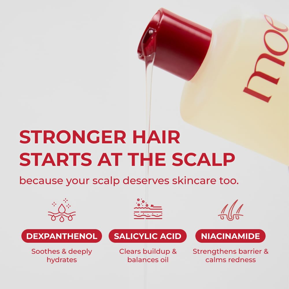 MOEV Shampoo ANNURCATIN  Cuidado del cabello de manzana coreana para mayor fuerza y volumen