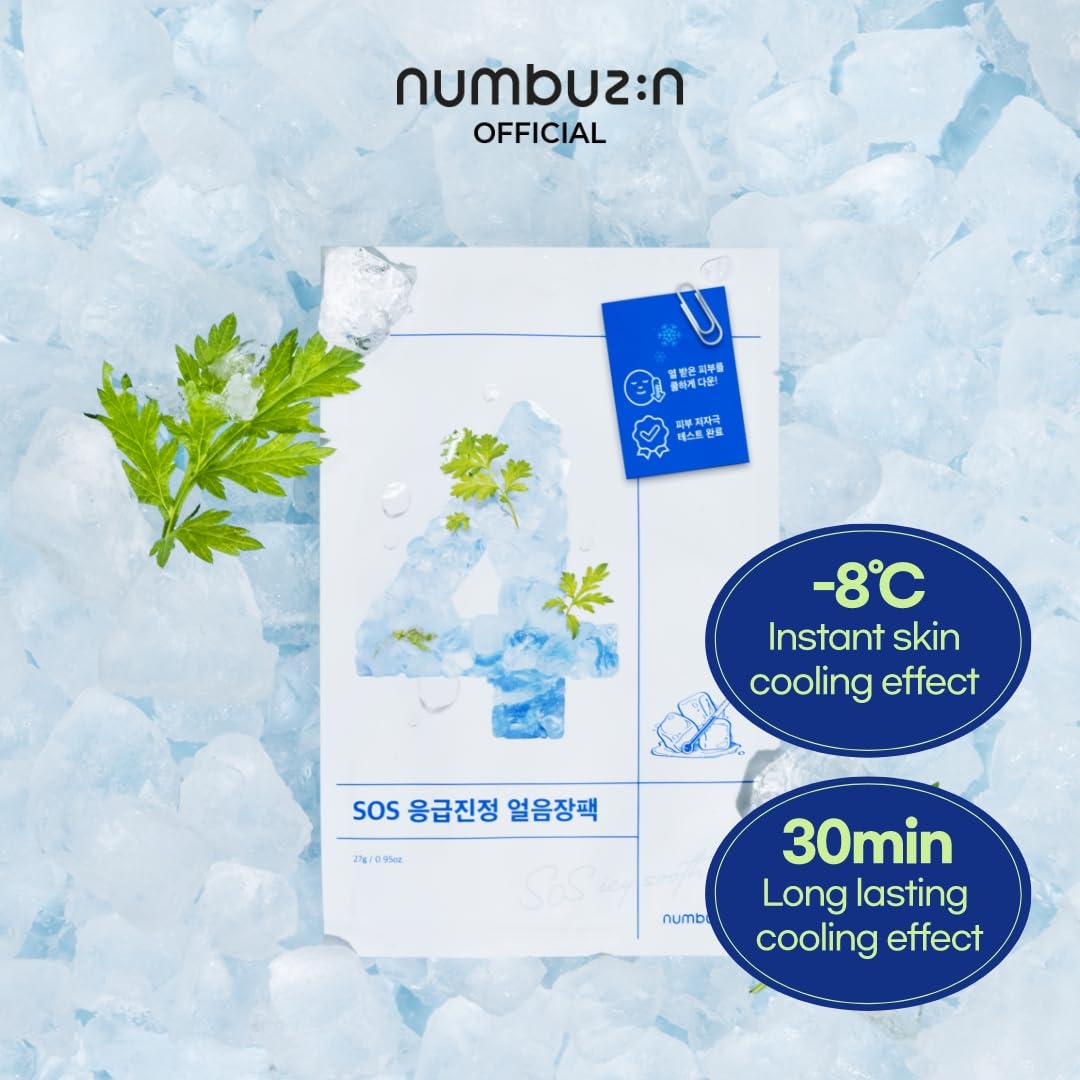 numbuzin No.4 Icy Soothing Sheet Mask (5u)