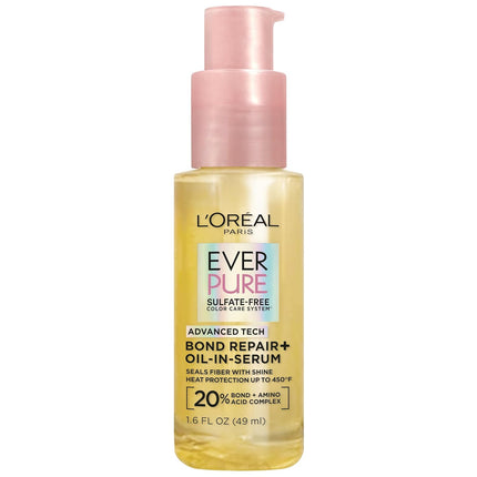 L'Oreal Paris EverPure Bond Repair Aceite-en-sérum capilar y protector térmico 49ml: