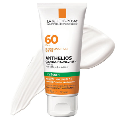 La Roche-Posay Anthelios Clear Skin Dry Touch Face Sunscreen SPF 60