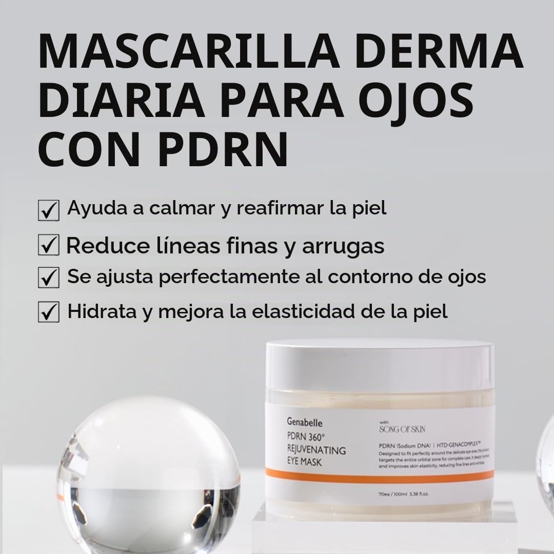 Genabelle PDRN 360° Rejuvenating Eye Mask – 70 parches - 100 ml
