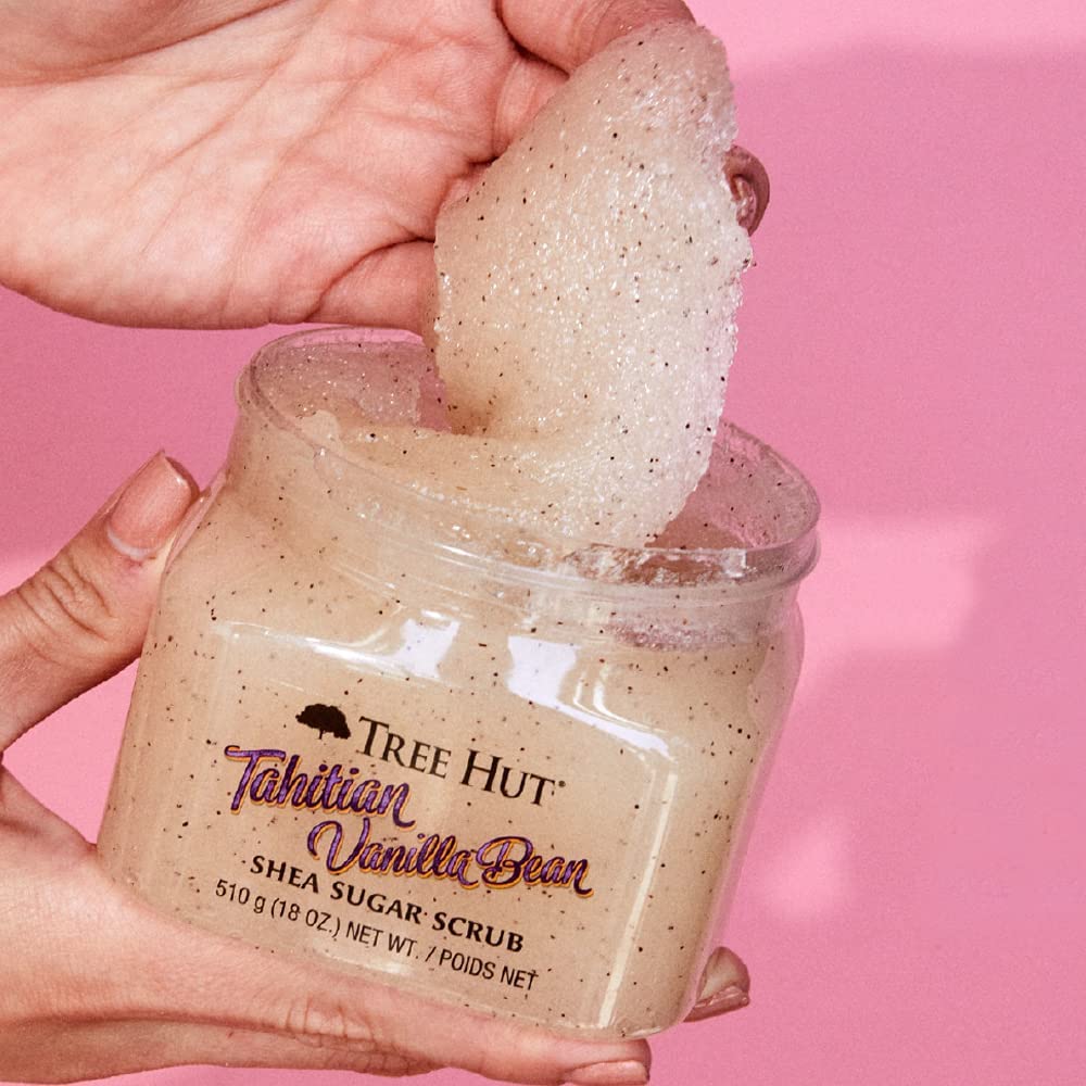 Tree Hut Exfoliante de azúcar con grano de vainilla de Tahití 510g