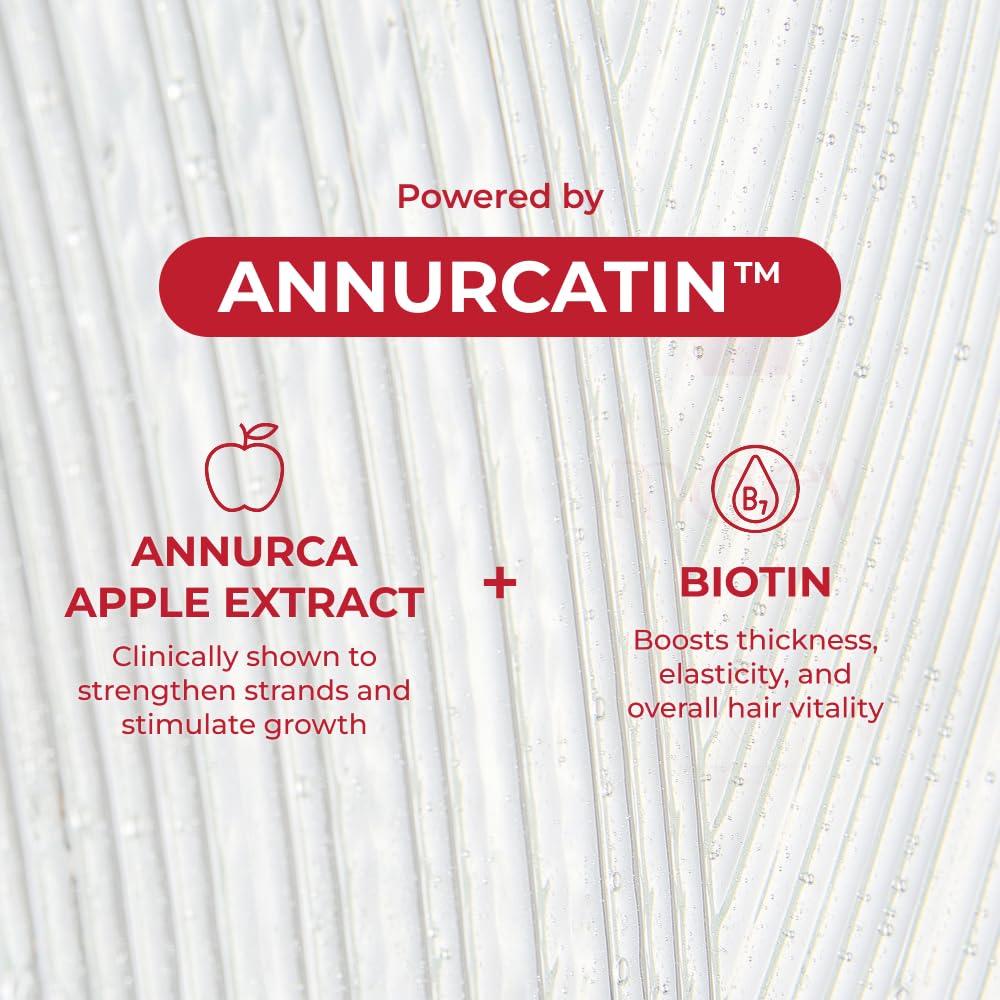MOEV Shampoo ANNURCATIN  Cuidado del cabello de manzana coreana para mayor fuerza y volumen
