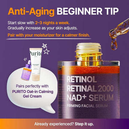 PURITO Retinol 0.1% + Retinal 0.1% Serum 30ml