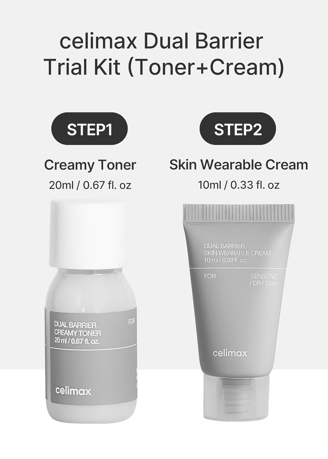 Celimax Dual Barrier Trial Kit 20ml+10ml