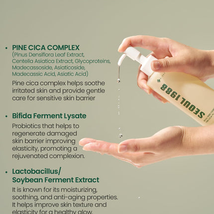 K-Secret Seoul 1988 Aceite Limpiador – Pine Cica 1% + Probióticos 150 ml
