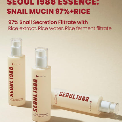 KSECRET SEOUL 1988 Essence : Snail Mucin 97% + Rice 100ml