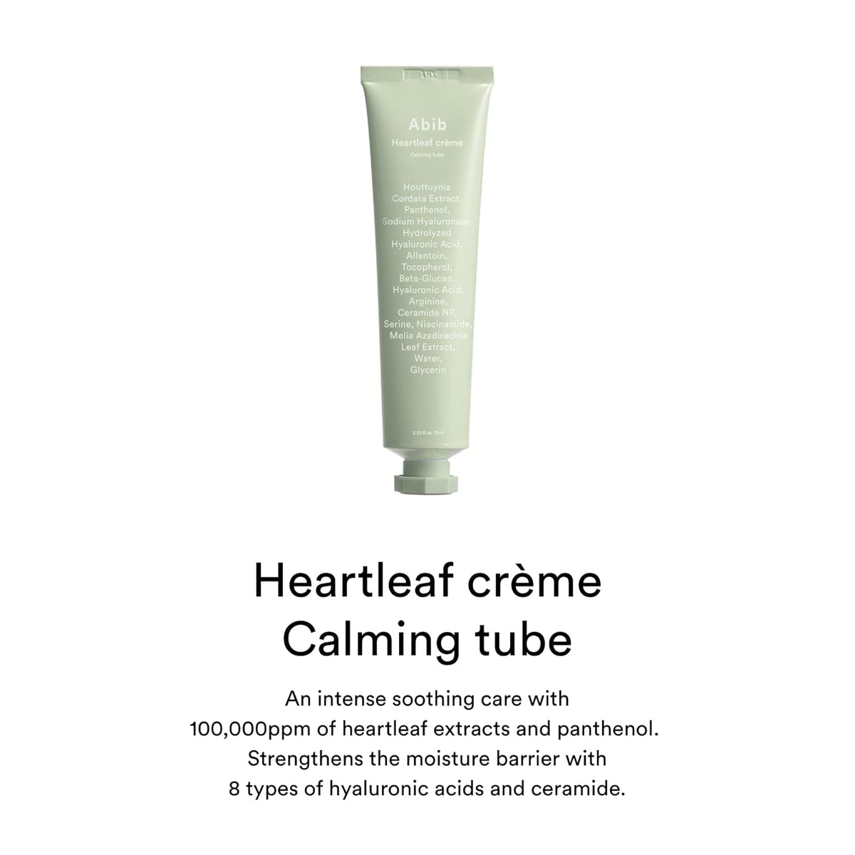 Abib Heartleaf Creme Calming Tube- Crema Facial Calmante 75ml