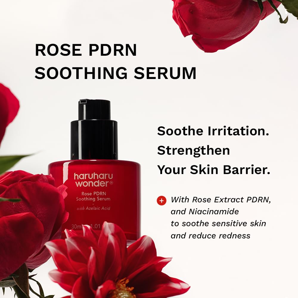 HaruHaruharu Wonder Rose PDRN Soothing Serum calmante con acido azelaico 30 ml