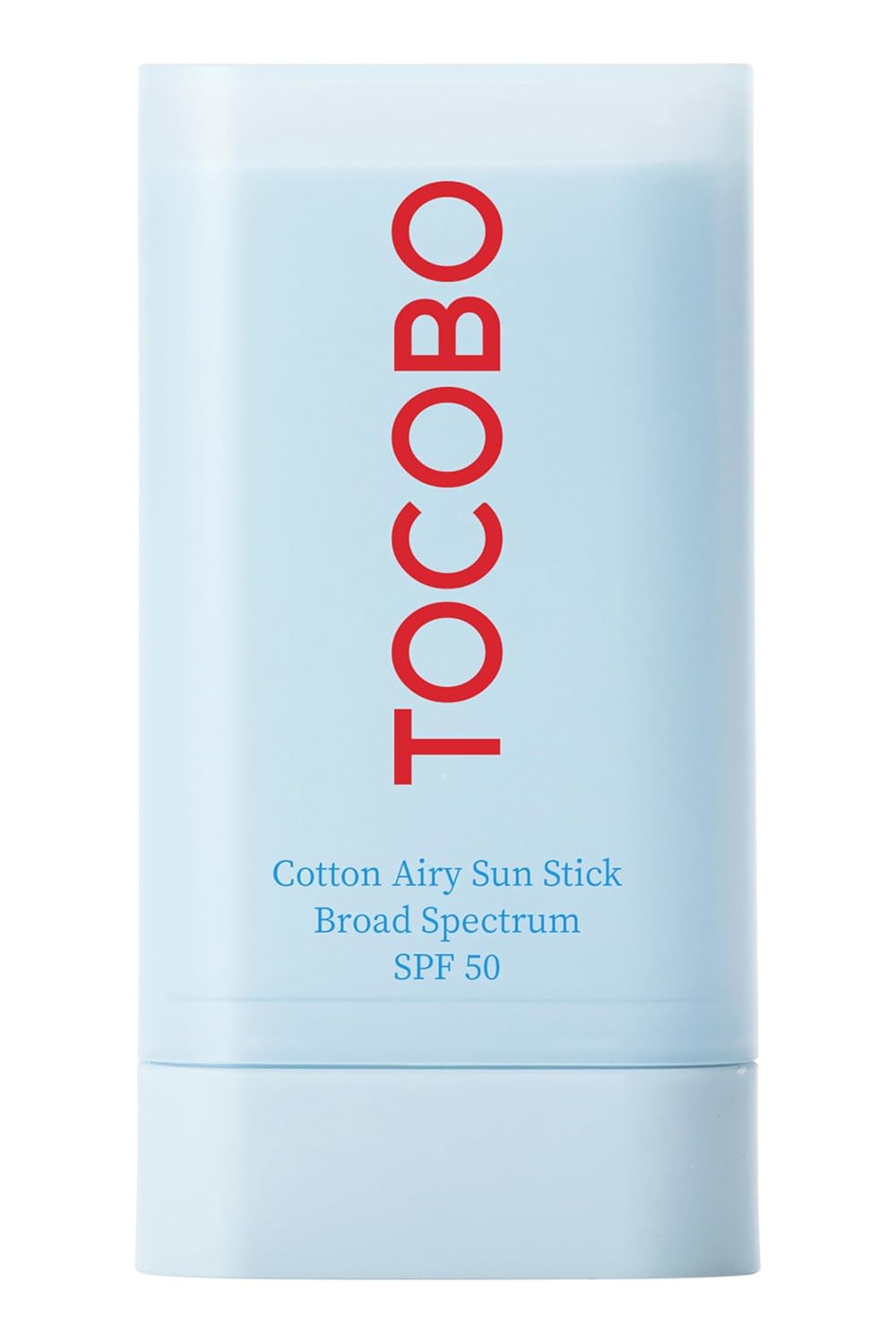 TOCOBO Cotton Airy Sun Stick SPF 50 - Protector solar mate coreano de amplio espectro para cara