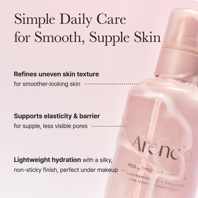 Arencia Red Smoothie Lotion 5 – Loción Hidratante con Niacinamida 5% 100 ml