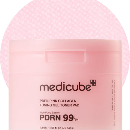 medicube Salmon DNA PDRN - Almohadilla de gelatina de colágeno rosa