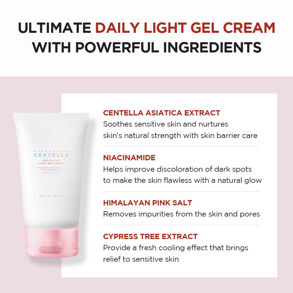 Skin1004 Centella Poremizing Crema ligera en gel refrescante 75ml