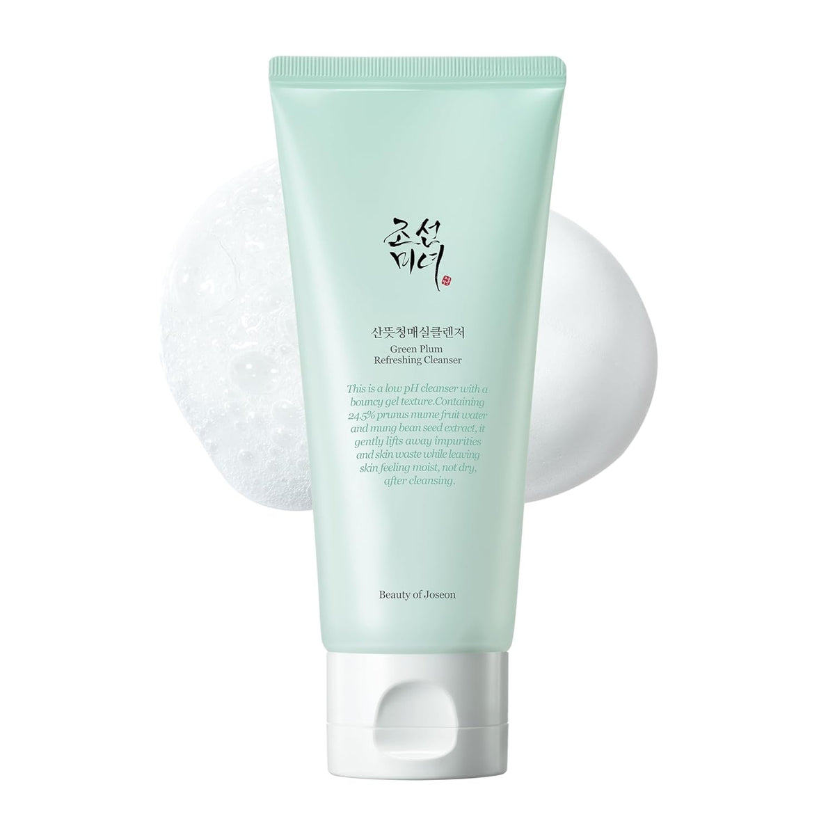 Beauty of Joseon Green Plum Refreshing limpiador profundo de poros, lavado facial para acné, removedor de puntos negros