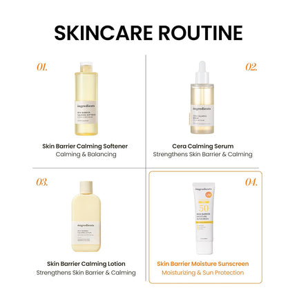 Ongredients Skin Barrier Moisture Sun Cream SPF50+ PA++++ 50ml