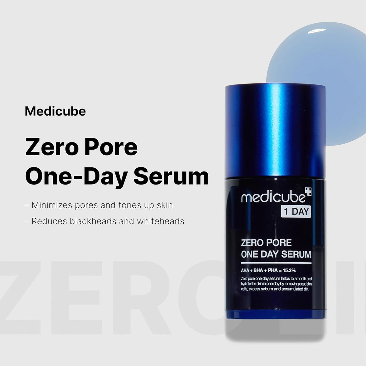 Medicube Zero Pore One Day peptide serum Suero exfoliante y reafirmante de poros