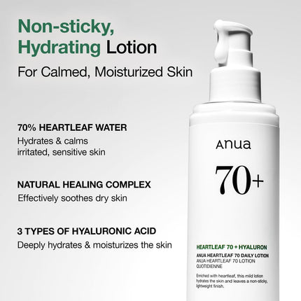 Heartleaf 70% Daily Lotion 200ml Anua