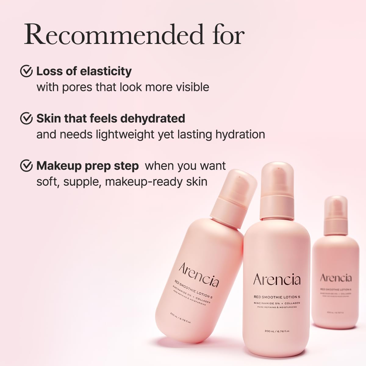 Arencia Red Smoothie Lotion 5 – Loción Hidratante con Niacinamida 5% 100 ml