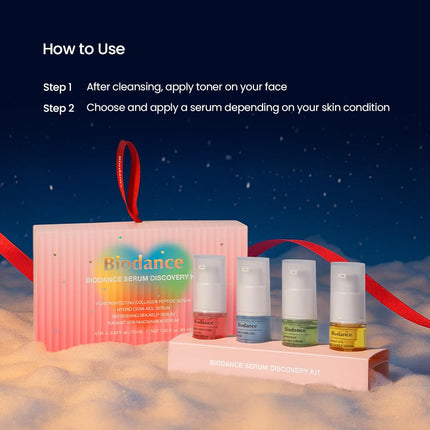 Biodance Serum Discovery Set – Set de Sérums Miniatura 4 Piezas (10 ml c/u)