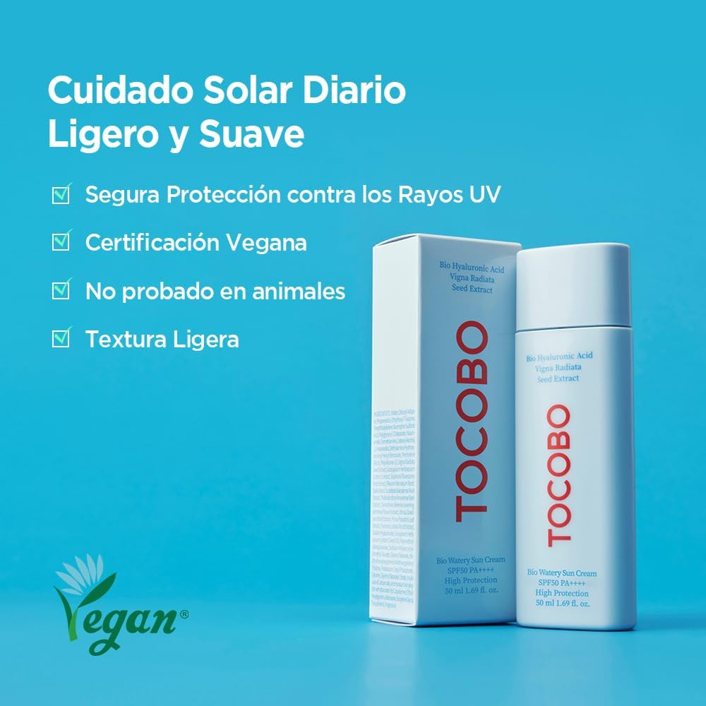 TOCOBO Bio Watery Protector Solar con Textura Acuosa FPS50 PA++++50ml