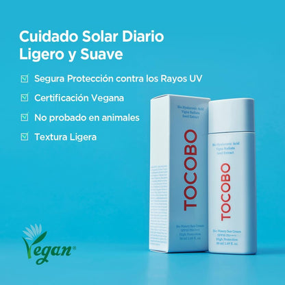 TOCOBO Bio Watery Protector Solar con Textura Acuosa FPS50 PA++++50ml