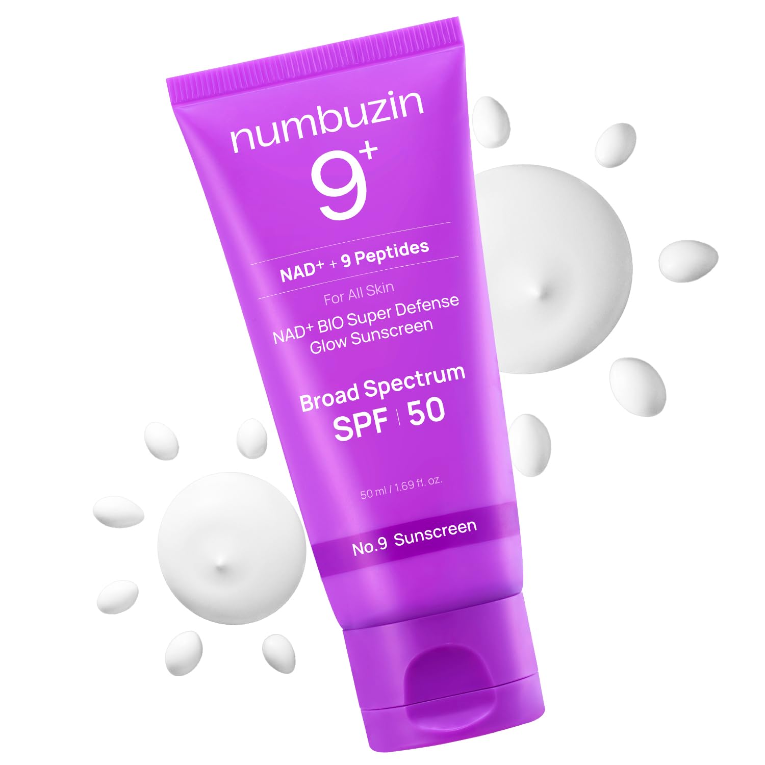 Numbuzin No.9 NAD+ BIO Super Defense Glow Sunscreen 50ml