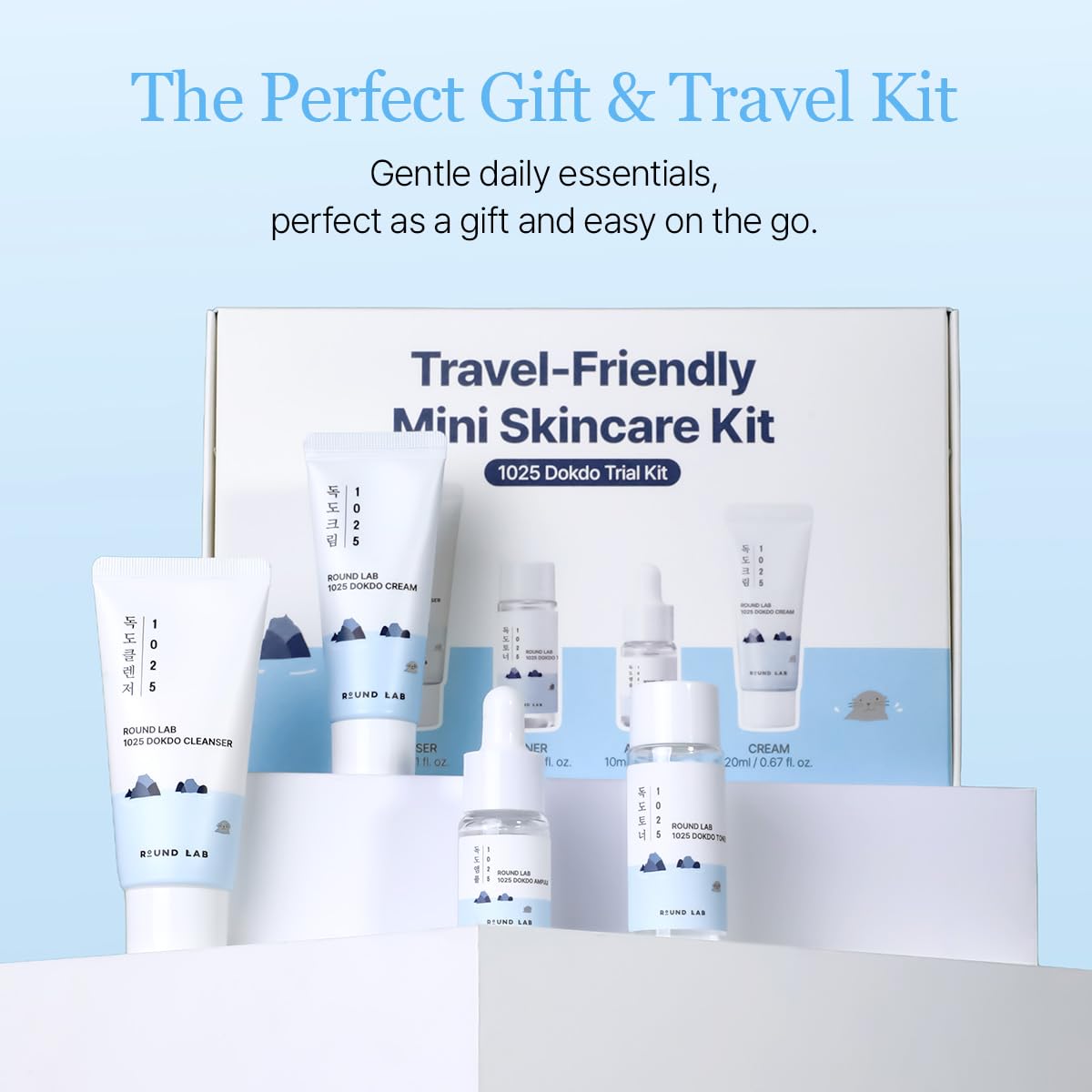 ROUND LAB 1025 Dokdo Trial Kit  (30ml+20ml+10ml+20ml)