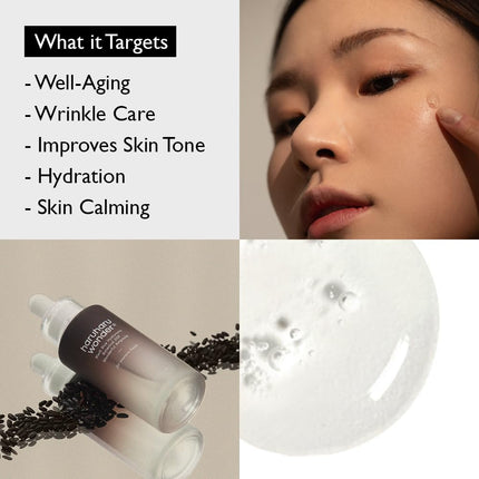 Haruharu Wonder Black Rice Botanical 2GF Facial Serum, Anti-Aging Serum 30ml