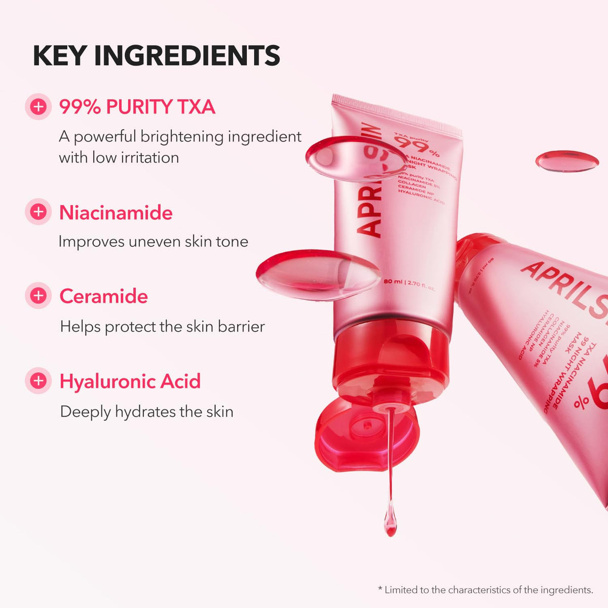 APRILSKIN - TXA Niacinamide 99 Mascarilla envolvente nocturna 80ml