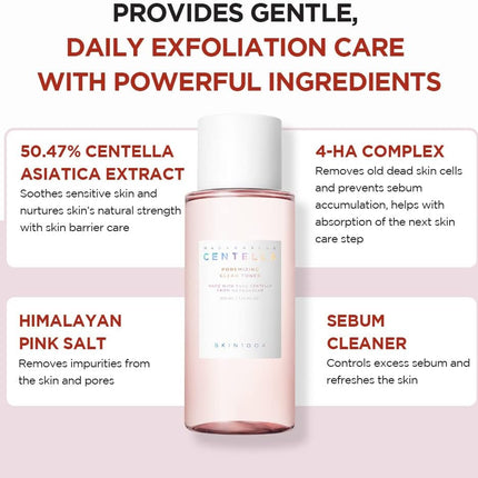 Skin1004 Centella Poremizing Tónico exfoliante y regulador del sebo 210ml