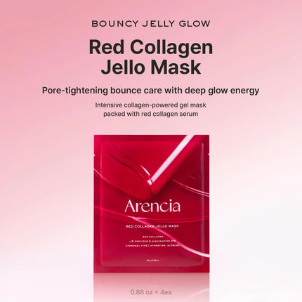 Arencia Red Collagen Jello Mask 25g*4EA