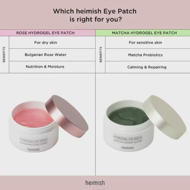 heimish Bulgarian Rose Water Hydrogel Eye Patch 60pcs