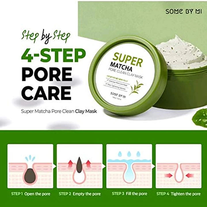 SOMEBYMI Super Matcha Pore Clean Clay Mask-Mascarilla facial para poros 100ml