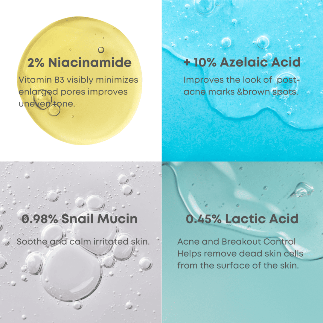 Nine Less Azelaic Acid Serum Duo Set (Free Gift : Azelaic Acid Cream 15ml (2ea)