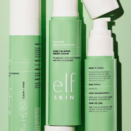 e.l.f. SKIN Blemish Breakthrough - 50ml Crema calmante y ligera, que combate las imperfecciones