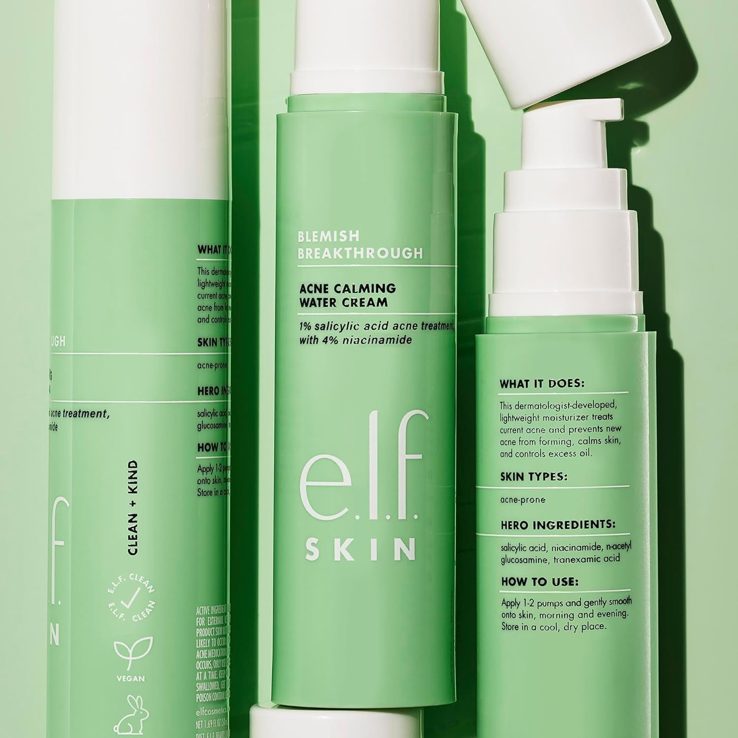 e.l.f. SKIN Blemish Breakthrough - 50ml Crema calmante y ligera, que combate las imperfecciones