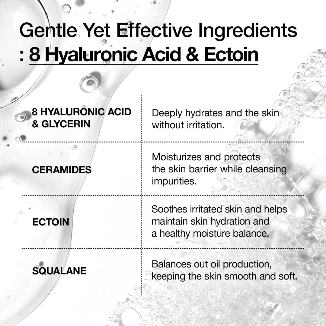 Anua 8 Hyaluronic Acid Moisturizing + Squalane Gentle Gel Cleanser – 150 ml